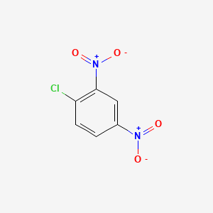 molecular formula C6H3ClN2O4<br>C6H3Cl(NO2)2<br>C6H3ClN2O4 B032670 1-氯-2,4-二硝基苯 CAS No. 97-00-7