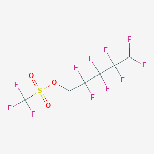molecular formula C6H3F11O3S B100020 2,2,3,3,4,4,5,5-八氟戊基三氟甲磺酸酯 CAS No. 17352-10-2