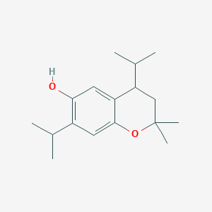 molecular formula C17H26O2 B100027 2,2-Dimethyl-4,7-di(propan-2-yl)-3,4-dihydro-2h-chromen-6-ol CAS No. 18403-56-0