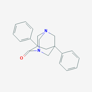 molecular formula C20H20N2O B100030 5,7-Diphenyl-1,3-diazatricyclo[3.3.1.13,7]decan-4-one CAS No. 19066-35-4