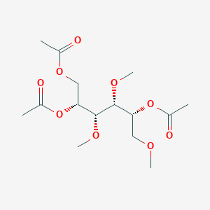 molecular formula C15H26O9 B100039 [(2R,3R,4R,5R)-2,5-diacetyloxy-3,4,6-trimethoxyhexyl] acetate CAS No. 19285-92-8
