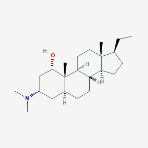 molecular formula C23H41NO B100042 5alpha-Pregnan-1alpha-ol, 3alpha-(dimethylamino)- CAS No. 17808-81-0