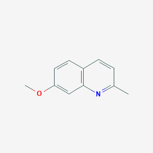 molecular formula C11H11NO B100065 7-甲氧基-2-甲基喹啉 CAS No. 19490-87-0