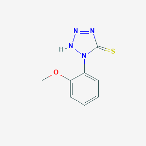 molecular formula C8H8N4OS B100071 1,2-二氢-1-(邻甲氧基苯基)-5H-四唑-5-硫酮 CAS No. 15182-67-9