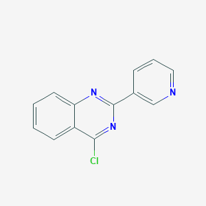 molecular formula C13H8ClN3 B100090 4-氯-2-吡啶-3-基喹唑啉 CAS No. 98296-25-4