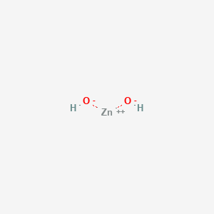 molecular formula Zn(OH)2<br>H2O2Zn B010010 氢氧化锌 CAS No. 20427-58-1
