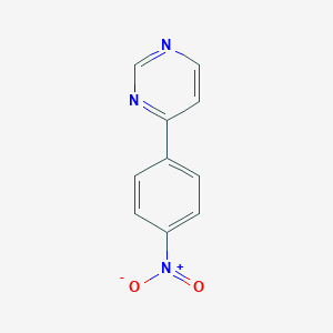 molecular formula C10H7N3O2 B100102 4-(4-Nitrophenyl)pyrimidine CAS No. 16495-82-2