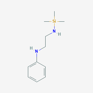 molecular formula C11H20N2Si B100107 Ethylenediamine, N-phenyl-N'-(trimethylsilyl)- CAS No. 16654-63-0