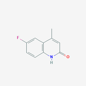 molecular formula C10H8FNO B100114 6-氟-4-甲基喹啉-2(1H)-酮 CAS No. 15912-69-3