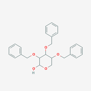 molecular formula C26H28O5 B100132 2,3,4-三-O-苄基-β-D-阿拉伯吡喃糖 CAS No. 18039-26-4