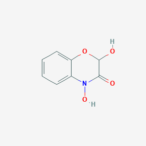 molecular formula C8H7NO4 B100194 2,4-二羟基-2H-1,4-苯并恶嗪-3(4H)-酮 CAS No. 17359-54-5