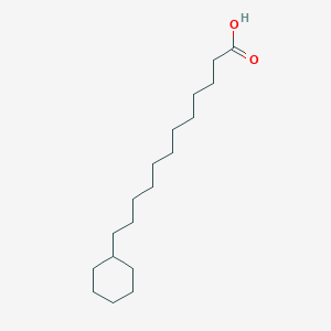 molecular formula C18H34O2 B100197 Cyclohexanedodecanoic acid CAS No. 18017-77-1