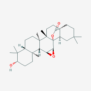 molecular formula C30H46O4 B010022 11α,12α-环氧齐墩醇内酯 CAS No. 19897-41-7
