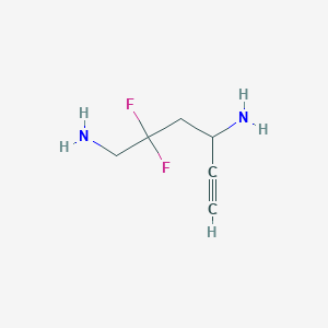 B010026 2,2-Difluorohex-5-yne-1,4-diamine CAS No. 110483-06-2
