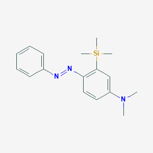 molecular formula C17H23N3Si B100264 N,N-Dimethyl-4-phenylazo-3-(trimethylsilyl)aniline CAS No. 18057-53-9