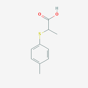 molecular formula C10H12O2S B100289 2-[(4-甲基苯基)硫基]丙酸 CAS No. 17431-98-0