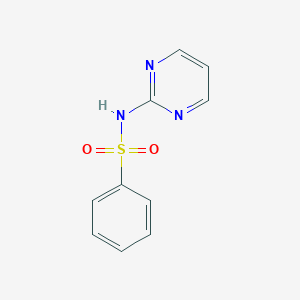 molecular formula C10H9N3O2S B100309 2-苯磺酰胺嘧啶 CAS No. 16699-12-0