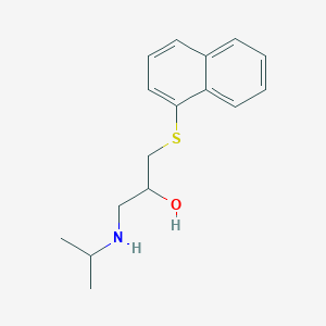 molecular formula C16H21NOS B100312 2-Propanol, 1-(isopropylamino)-3-(1-naphthylthio)- CAS No. 19343-29-4