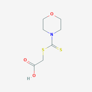 molecular formula C7H11NO3S2 B100332 2-(Morpholine-4-carbothioylsulfanyl)acetic acid CAS No. 6317-17-5