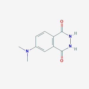 molecular formula C10H11N3O2 B100362 6-(二甲氨基)-2,3-二氢酞嗪-1,4-二酮 CAS No. 18697-31-9