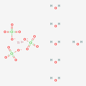 molecular formula Cl3H12O18Tl B100461 Thallium(3+) perchlorate CAS No. 15596-83-5