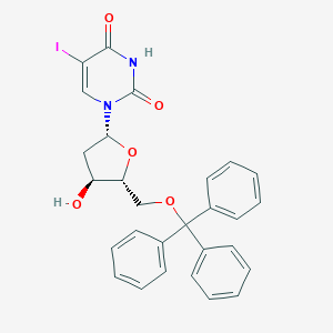 molecular formula C28H25IN2O5 B100467 2/'-Deoxy-5-iodo-5/'-O-(triphenylmethyl)uridine CAS No. 15414-61-6