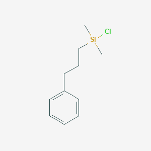molecular formula C11H17ClSi B100482 氯二甲基（3-苯丙基）硅烷 CAS No. 17146-09-7