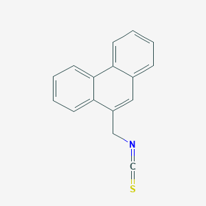 molecular formula C16H11NS B100488 9-Phenanthrylmethyl isothiocyanate CAS No. 17660-77-4