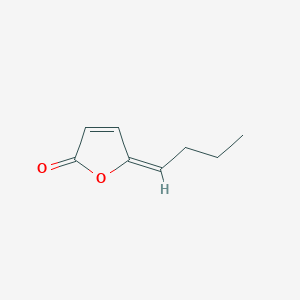molecular formula C8H10O2 B100512 (5E)-5-butylidenefuran-2-one CAS No. 18338-88-0