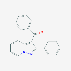 molecular formula C20H14N2O B100523 3-Benzoyl-2-phenylpyrazolo[1,5-a]pyridine CAS No. 17408-39-8
