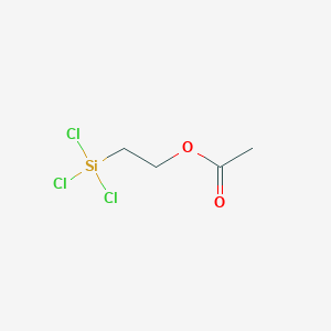 molecular formula C4H7Cl3O2Si B100527 2-(Trichlorosilyl)ethyl acetate CAS No. 18204-80-3