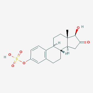 molecular formula C18H22O6S B100531 [(8R,9S,13S,14S,17R)-17-hydroxy-13-methyl-16-oxo-7,8,9,11,12,14,15,17-octahydro-6H-cyclopenta[a]phenanthren-3-yl] hydrogen sulfate CAS No. 17916-85-7