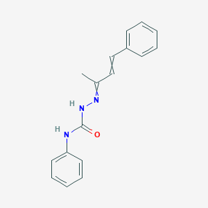 molecular formula C17H17N3O B100561 1-Phenyl-3-(4-phenylbut-3-en-2-ylideneamino)urea CAS No. 17014-34-5