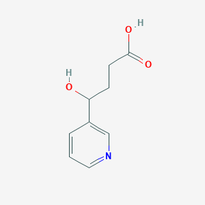 molecular formula C9H11NO3 B100573 4-Hydroxy-4-(3-pyridyl)-butanoic acid CAS No. 15569-97-8