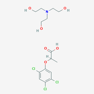 molecular formula C15H22Cl3NO6 B100627 Tris(2-hydroxyethyl)ammonium 2-(2,4,5-trichlorophenoxy)propionate CAS No. 17369-89-0