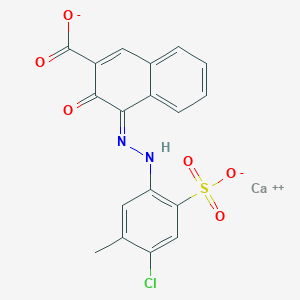 molecular formula C18H11CaClN2O6S B100630 C.I. Pigment Red 52, calcium salt (1:1) CAS No. 17852-99-2
