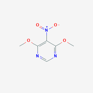 molecular formula C6H7N3O4 B100634 4,6-Dimethoxy-5-nitropyrimidine CAS No. 15846-14-7