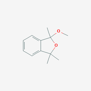 molecular formula C12H16O2 B100643 1-Methoxy-1,3,3-trimethyl-2-benzofuran CAS No. 16703-33-6