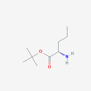 molecular formula C9H19NO2 B100673 L-norvaline t-butyl ester CAS No. 15911-75-8