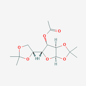 molecular formula C14H22O7 B100681 3-O-Acetyl-1,2:5,6-DI-O-isopropylidene-alpha-D-glucofuranose CAS No. 16713-80-7