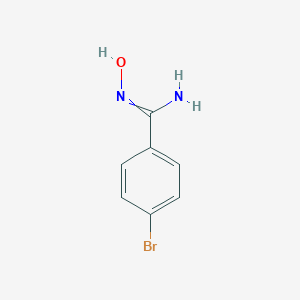 molecular formula C7H7BrN2O B100684 4-bromo-N'-hydroxybenzenecarboximidamide CAS No. 19227-14-6