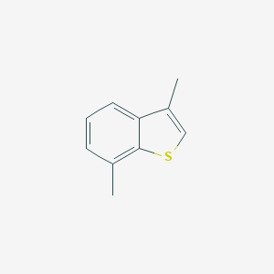 molecular formula C10H10S B100686 Benzo[b]thiophene, 3,7-dimethyl- CAS No. 16587-41-0