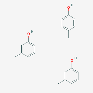 molecular formula C7H8O<br>CH3C6H4OH<br>C7H8O B100701 间甲酚与对甲酚的化合物 (2:1) CAS No. 15831-10-4