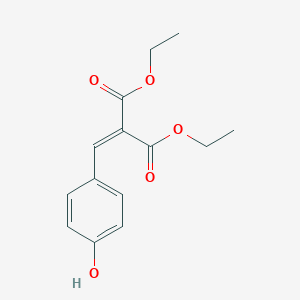 molecular formula C14H16O5 B100705 2-(4-羟基亚苄基)丙二酸二乙酯 CAS No. 17315-86-5
