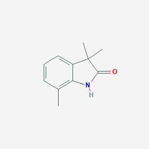 molecular formula C11H13NO B100706 3,3,7-三甲基氧吲哚 CAS No. 19501-89-4