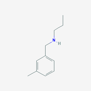 molecular formula C11H17N B100725 N-[(3-甲基苯基)甲基]丙-1-胺 CAS No. 16096-52-9
