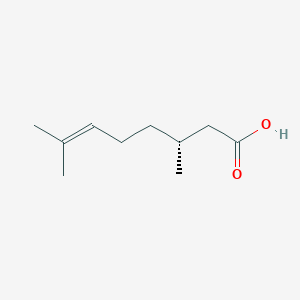 molecular formula C10H18O2 B100766 (R)-(+)-香茅酸 CAS No. 18951-85-4