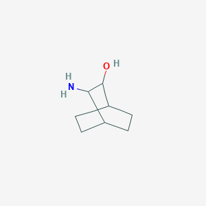 molecular formula C8H15NO B100777 顺式-3-氨基双环(2.2.2)辛烷-2-醇 CAS No. 17997-65-8