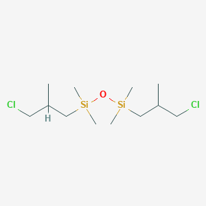 molecular formula C12H28Cl2OSi2 B100782 1,3-双-(3-氯-2-甲基-丙基)-1,1,3,3-四甲基-二硅氧烷 CAS No. 18388-70-0