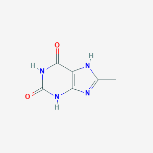 molecular formula C6H6N4O2 B100834 3,7-二氢-8-甲基-1H-嘌呤-2,6-二酮 CAS No. 17338-96-4